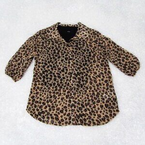 Sheer Leopard Blouse with T-shirt size 8